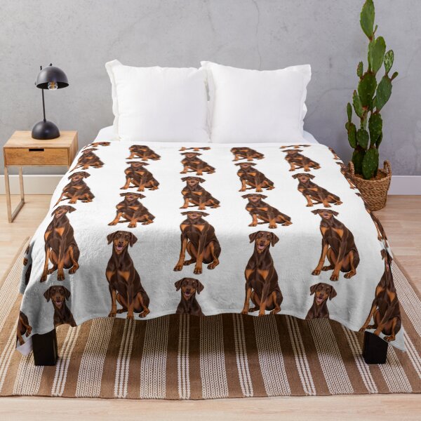 Item preview, Red Doberman Dog with Natural Ears designed and sold by BackgroundND.