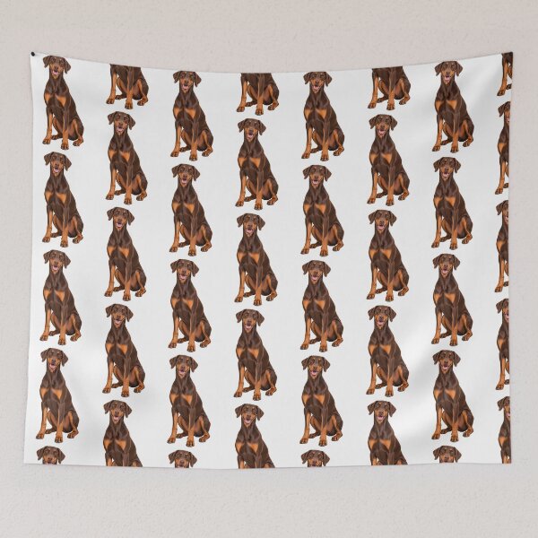 Item preview, Red Doberman Dog with Natural Ears designed and sold by BackgroundND.