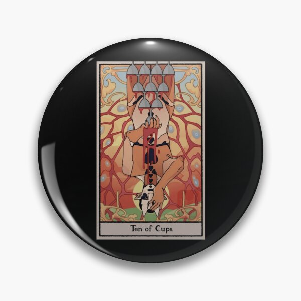 Item preview, Bleeding Ten Of Cups Mystical Tarot Card Art designed and sold by LostLoganTarot.
