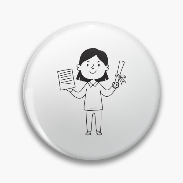 Item preview, Female student proudly holding a certificate in doodle sketch designed and sold by rasagamastore.