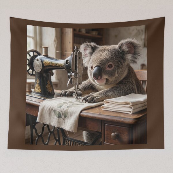 Item preview, Adorable Koala Bear Sews Up a Storm designed and sold by Tridentulus.