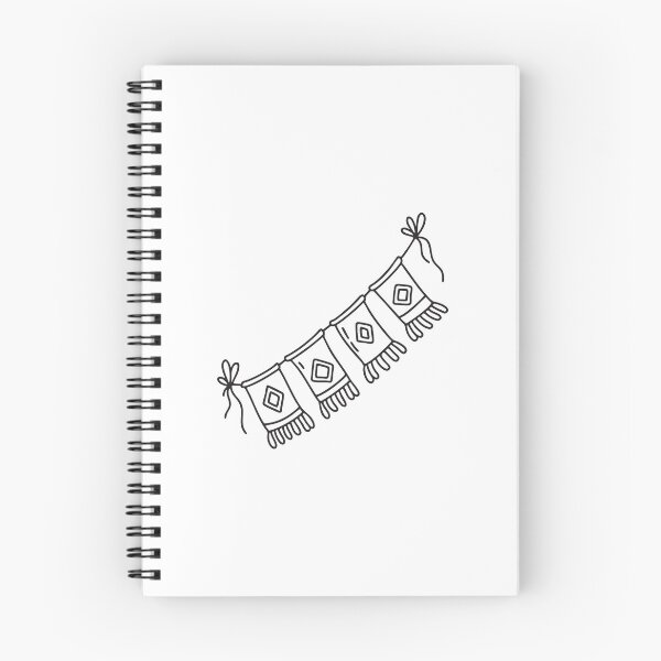 Item preview, Festival banner fluttering in the wind in doodle sketch designed and sold by rasagamastore.