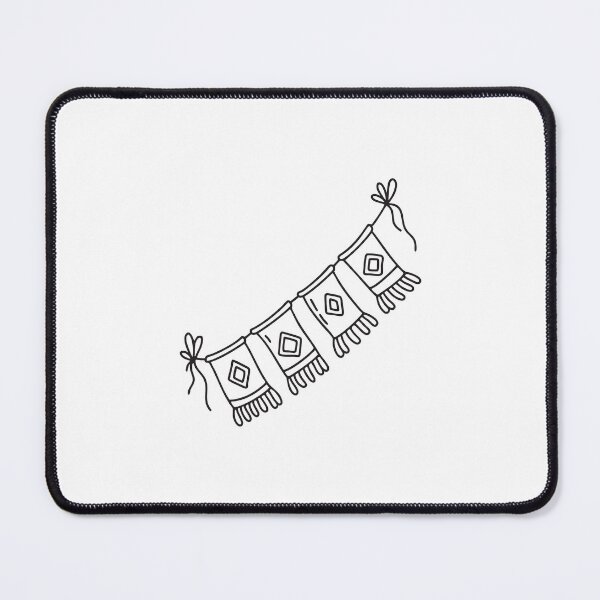 Item preview, Festival banner fluttering in the wind in doodle sketch designed and sold by rasagamastore.