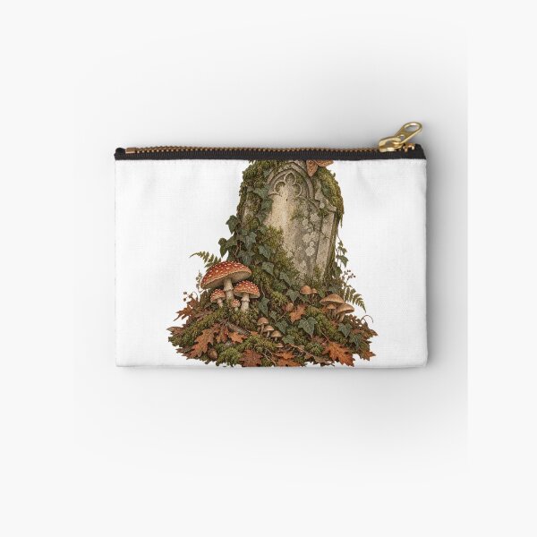Item preview, Mossy Headstone Mushrooms Dark Cottagecore Autumn designed and sold by Dark Energy.