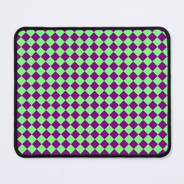 Item preview, Checker Diamond Pattern Purple Green designed and sold by ArtbyDebbieC.