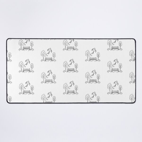 Item preview, Kite flying above a quiet park in doodle sketch designed and sold by rasagamastore.