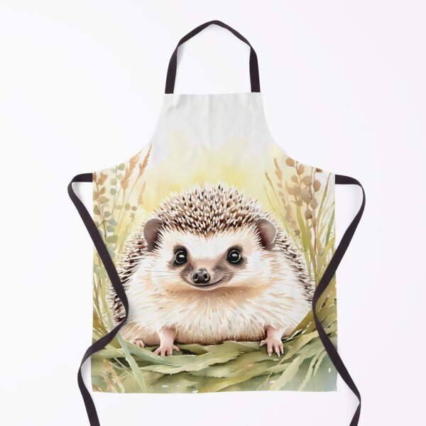 Item preview, Cute watercolor hedgehog in meadow grass designed and sold by Hackl20.