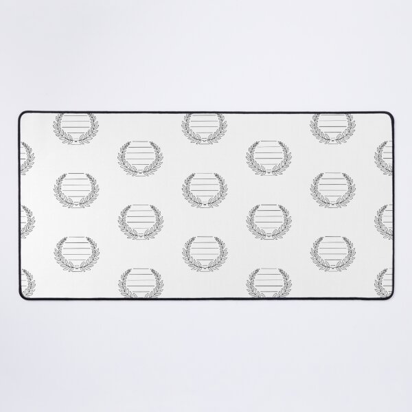 Item preview, Laurel wreath lying on a wooden table in doodle sketch designed and sold by rasagamastore.