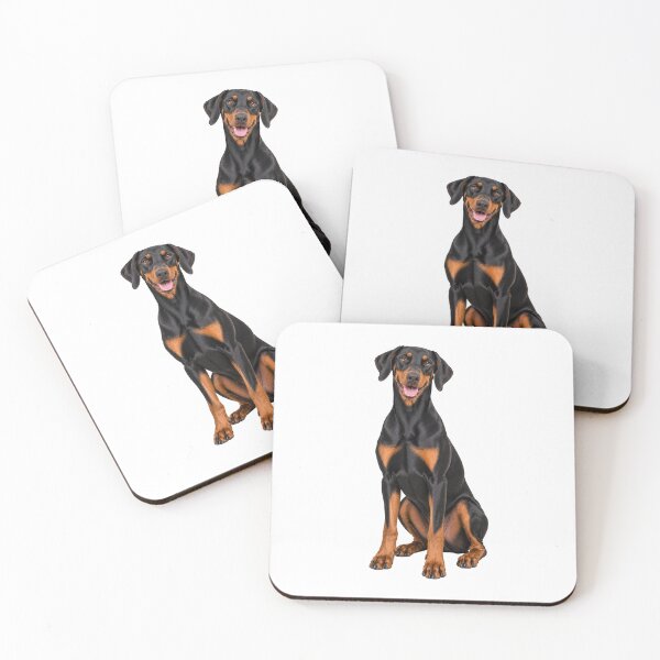 Item preview, Black and tan Doberman Dog with Natural Ears designed and sold by BackgroundND.