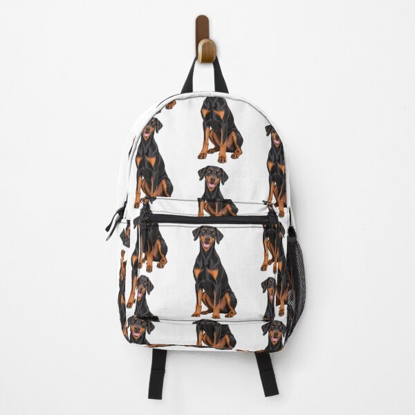 Item preview, Black and tan Doberman Dog with Natural Ears designed and sold by BackgroundND.