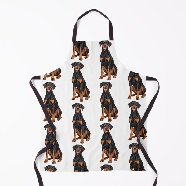 Item preview, Black and tan Doberman Dog with Natural Ears designed and sold by BackgroundND.