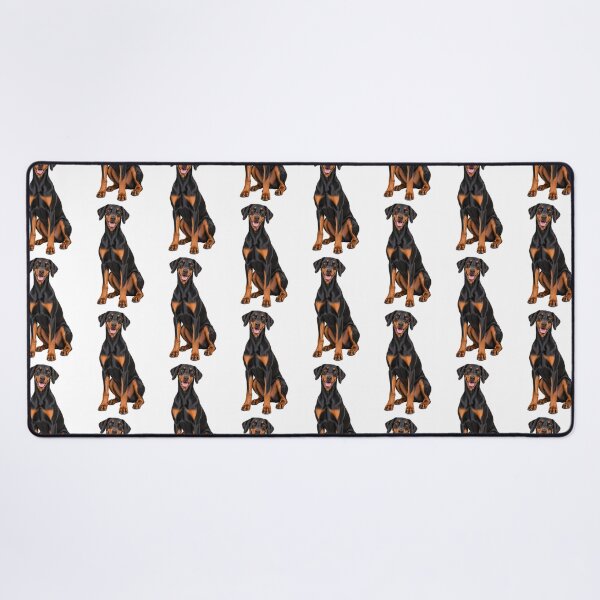 Item preview, Black and tan Doberman Dog with Natural Ears designed and sold by BackgroundND.