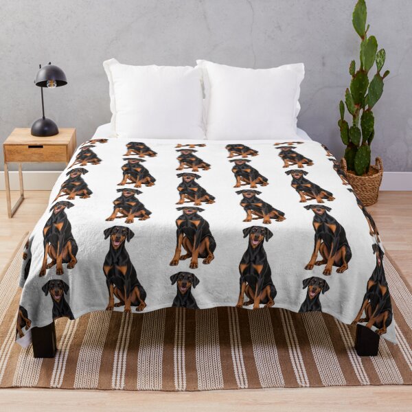 Item preview, Black and tan Doberman Dog with Natural Ears designed and sold by BackgroundND.