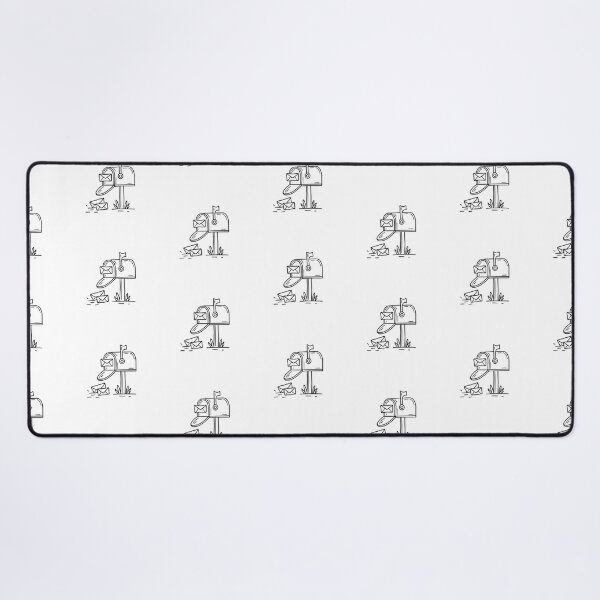 Item preview, Mailbox with letters scattered on the ground in doodle sketch designed and sold by rasagamastore.