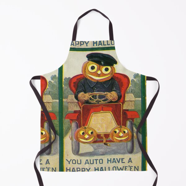 Item preview, You Auto Have A Happy Halloween - Vintage Greeting Card Illustration designed and sold by SedgeWren.