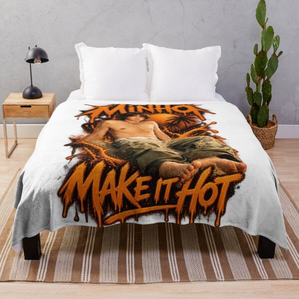 Item preview, Fiery Orange Typography Minho Make It Hot Era designed and sold by Valeree Store.