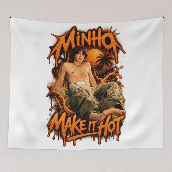 Item preview,  Fiery Orange Typography Minho Make It Hot Era designed and sold by Valeree Store.