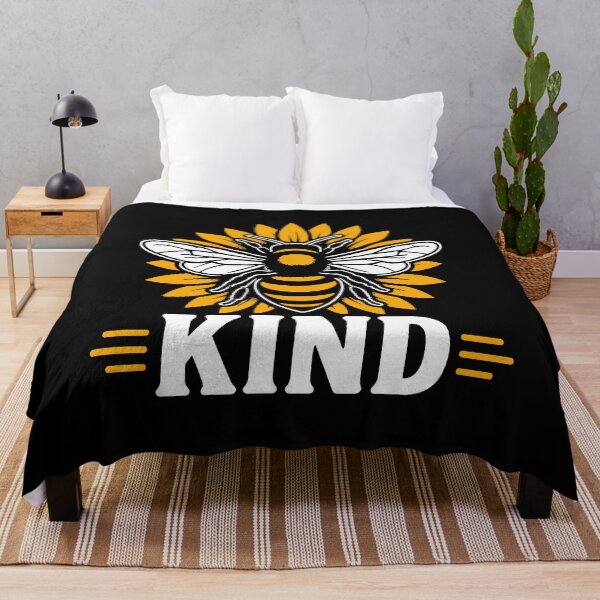 Item preview, Bee Kind Sunflower Shirt – Cute Honey Bee Positive Kindness Quote Floral Design designed and sold by mraihan.