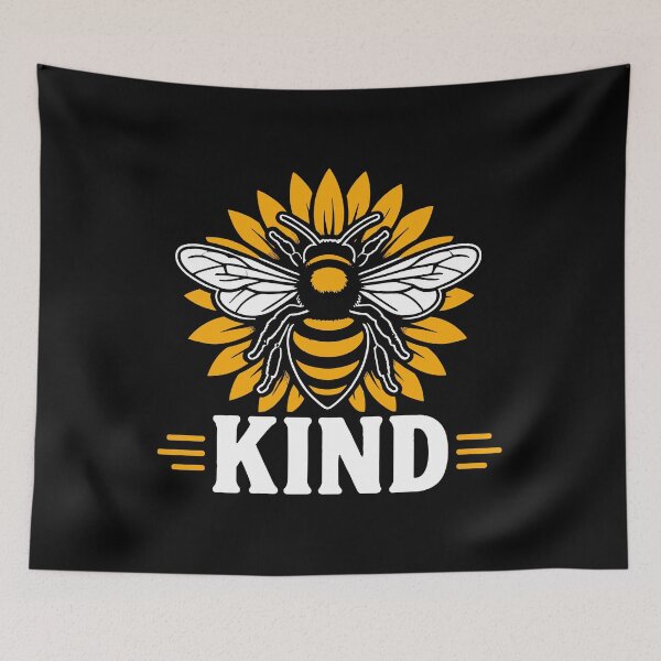 Item preview, Bee Kind Sunflower Shirt – Cute Honey Bee Positive Kindness Quote Floral Design designed and sold by mraihan.