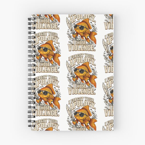 Item preview, I Forgot Your Apology I Chose Violence Funny Goldfish Meme Design designed and sold by SEINENGAPPI12.