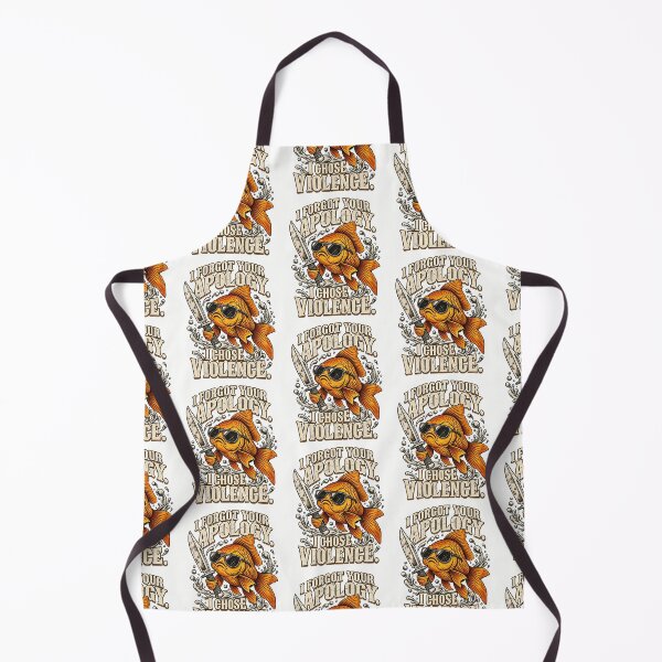 Item preview, I Forgot Your Apology I Chose Violence Funny Goldfish Meme Design designed and sold by SEINENGAPPI12.