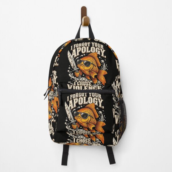 Item preview, I Forgot Your Apology I Chose Violence Funny Goldfish Meme Design designed and sold by SEINENGAPPI12.