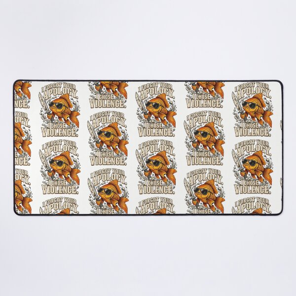 Item preview, I Forgot Your Apology I Chose Violence Funny Goldfish Meme Design designed and sold by SEINENGAPPI12.