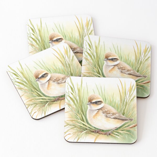 Item preview, Cute watercolor songbird in meadow grass designed and sold by Hackl20.