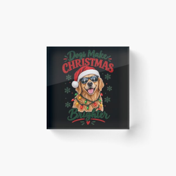 Item preview, Dogs Make Christmas Brighter designed and sold by maivilPOD.