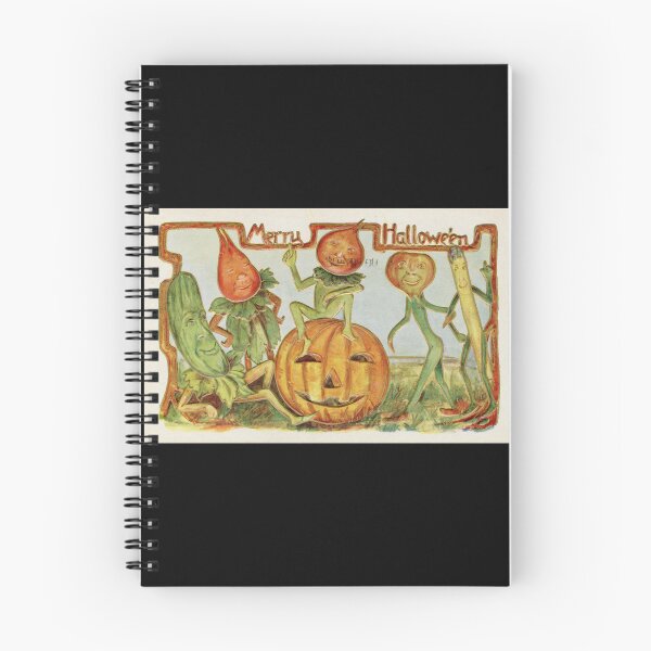 Item preview, Merry Halloween - Vintage Greeting Card Illustration designed and sold by SedgeWren.