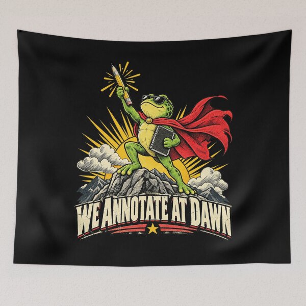 Item preview, We Annotate At Dawn Frog Turtle English Teacher Back to designed and sold by SEINENGAPPI12.