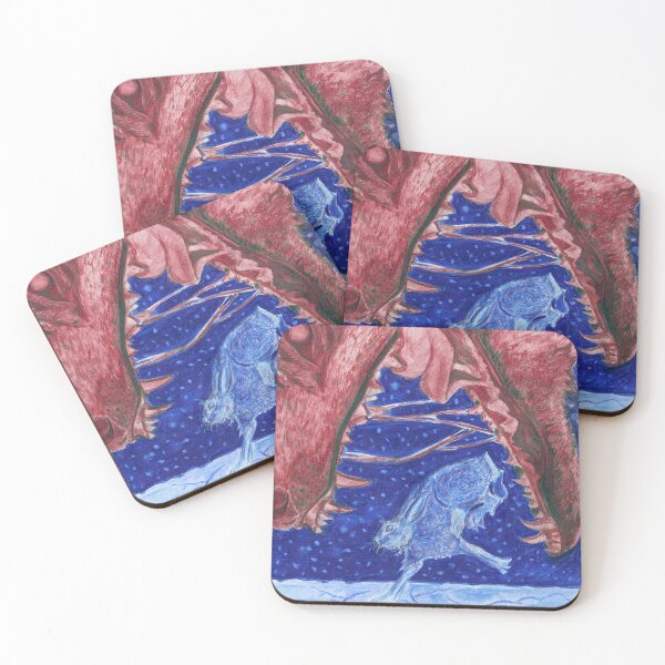 Item preview, Fleeing the Red Wolf  designed and sold by Jacqueline Sindall Art.
