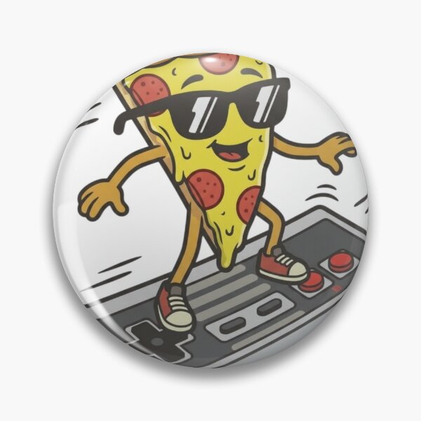 Item preview, Pizza surfs across a giant NES controller design designed and sold by gorillazone_co.