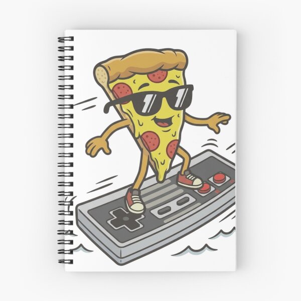 Item preview, Pizza surfs across a giant NES controller design designed and sold by gorillazone_co.