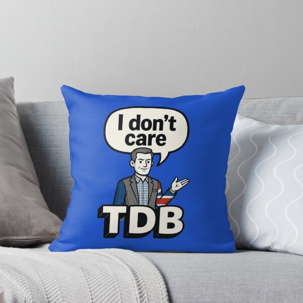 Item preview, I Don't Care TDB Cartoon Tee | Daily Bollocks Satire designed and sold by TDB.