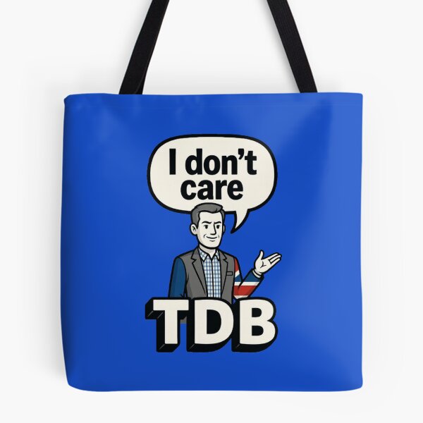 Item preview, I Don't Care TDB Cartoon Tee | Daily Bollocks Satire designed and sold by TDB.