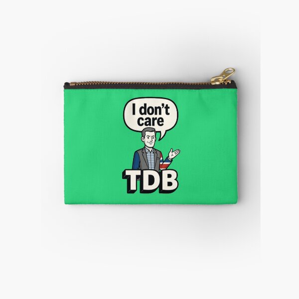 Item preview, I Don't Care TDB Cartoon Tee | Daily Bollocks Satire designed and sold by TDB.