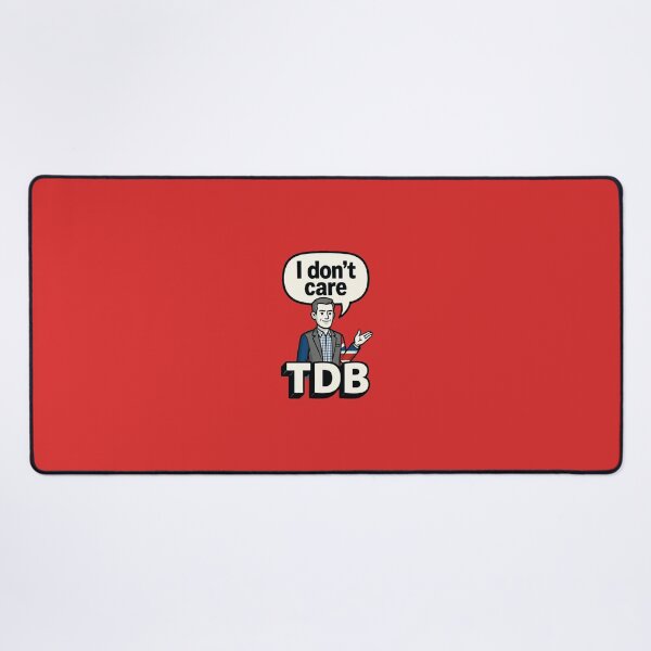 Item preview, I Don't Care TDB Cartoon Tee | Daily Bollocks Satire designed and sold by TDB.