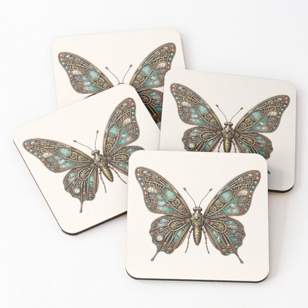 Item preview, Steampunk Butterfly with Mechanical Gears and Vintage Wings designed and sold by SweetLilith.