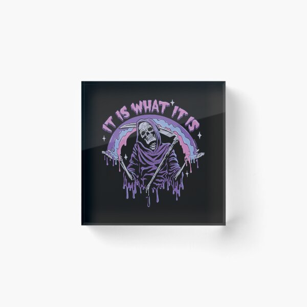 Item preview, Death  It Is What It Is  Pastel Goth Grim Reaper Drip designed and sold by veadersyhudd.