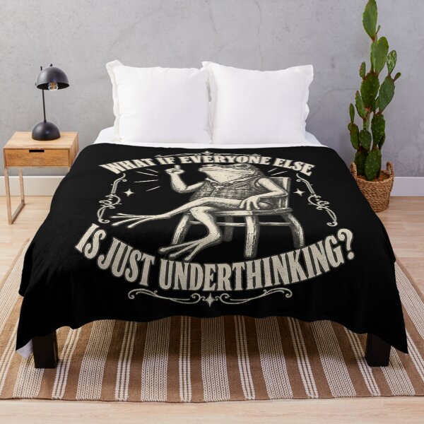 Item preview, What If Everyone Else Is Just Underthinking Funny Frog Philosophy Design designed and sold by SEINENGAPPI12.