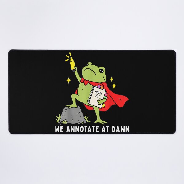 Item preview, We Annotate At Dawn English Teacher Funny Frog Reader designed and sold by Lalanian-Shop.