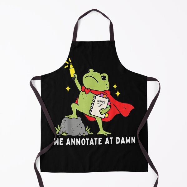 Item preview, We Annotate At Dawn English Teacher Funny Frog Reader designed and sold by Lalanian-Shop.