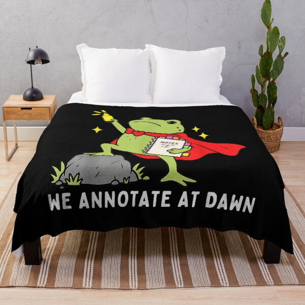 Item preview, We Annotate At Dawn English Teacher Funny Frog Reader designed and sold by Lalanian-Shop.