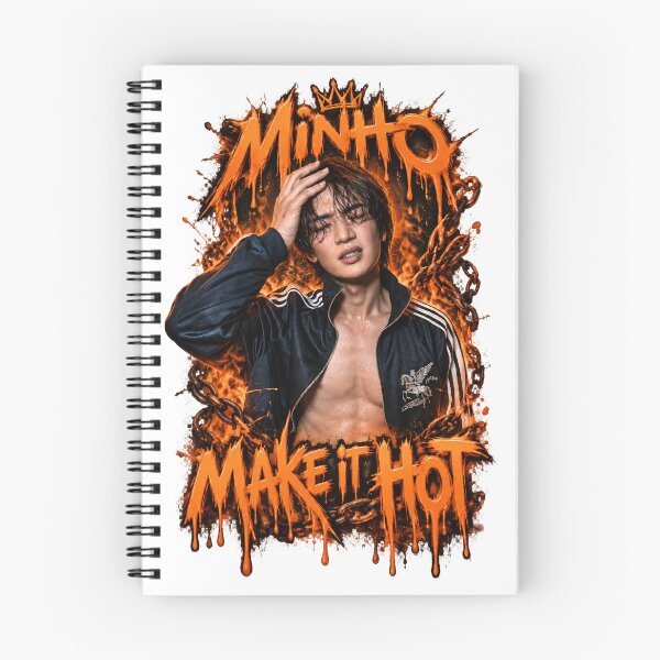 Artikelvorschau, Y2K Fire Orange Ästhetik SHINee Minho Solo entworfen und verkauft von Valeree Store.