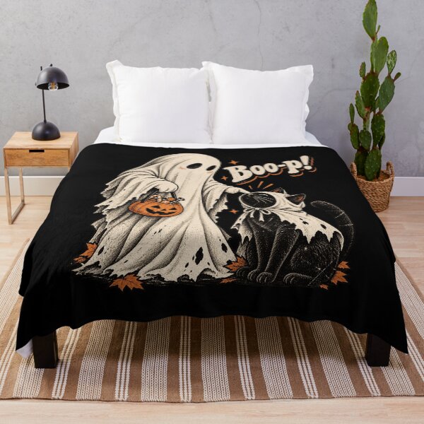 Item preview, Boo-p Cute Ghost And Black Cat Halloween Costume Design designed and sold by SEINENGAPPI12.