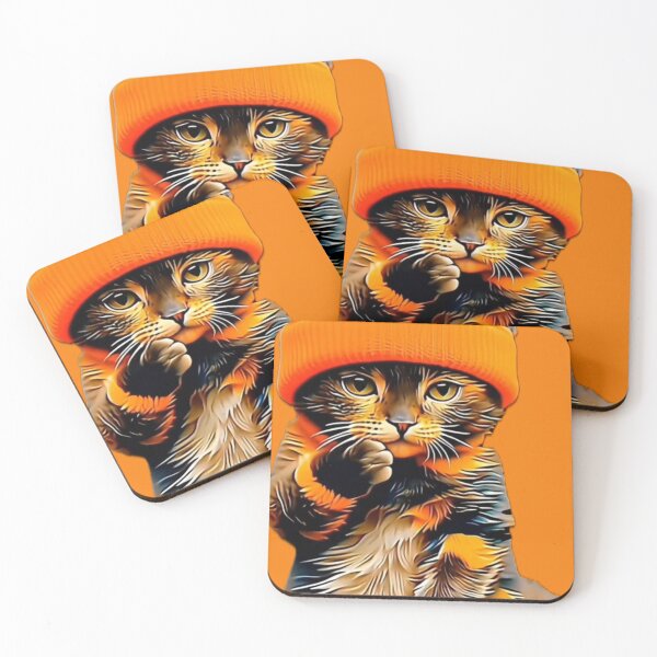 Item preview, BIG Sammy the Cat In The Orange Hat designed and sold by ParisPoet.