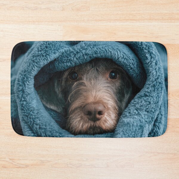 Item preview, German Wirehaired Pointer Puppy in Blanket 01 designed and sold by Elisabeth Lucas.