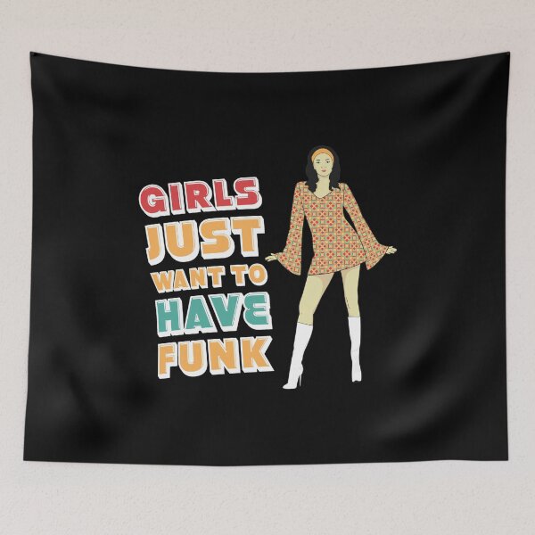 Item preview, Girls Just Want to Have Funk Disco Retro Woman  designed and sold by Mckiawski.