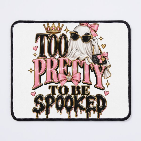 Item preview, Too Pretty to Be Spooked Halloween Ghost designed and sold by a1legacyco.